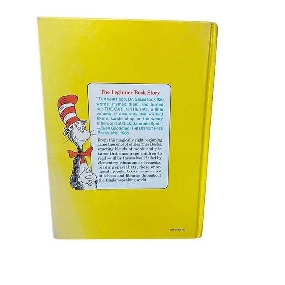 Dr. Seuss One Fish Two Fish Red Fish Blue Beginner Books Edition - Picture 3 of 9